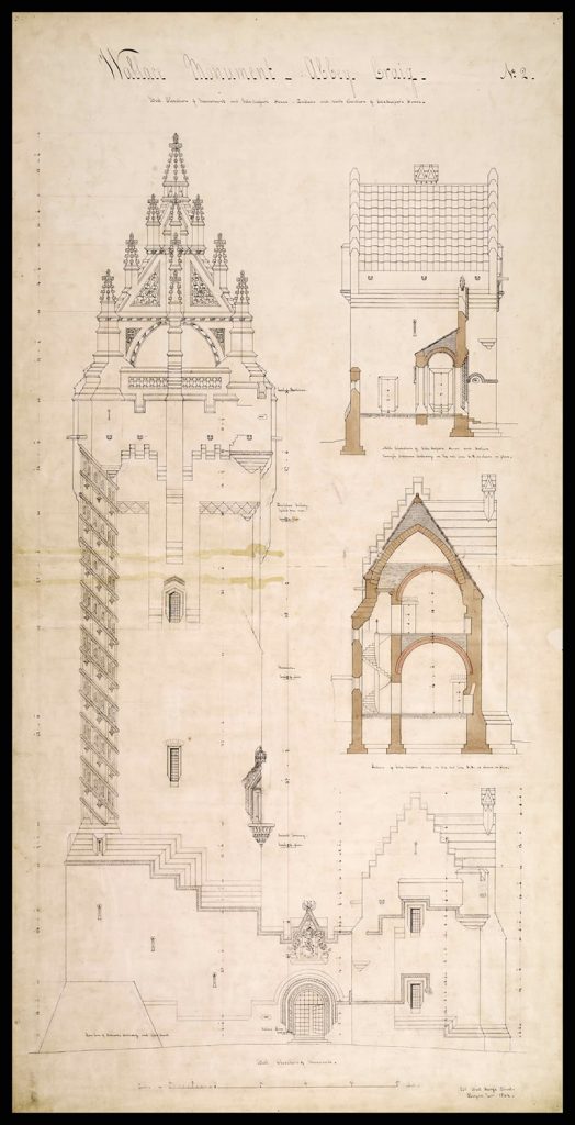 Original architectural plans for the National Wallace Monument get new ...